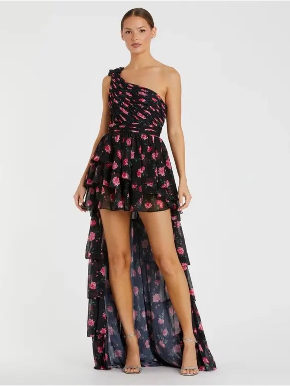 Mac Duggal
Women's Ieena Halter Sleeveless Floral Print Gown 55429 $398